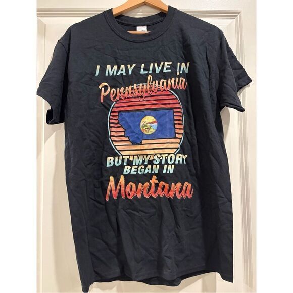 From Montana to Pennsylvania T-shirt size Medium - Picture 1 of 2